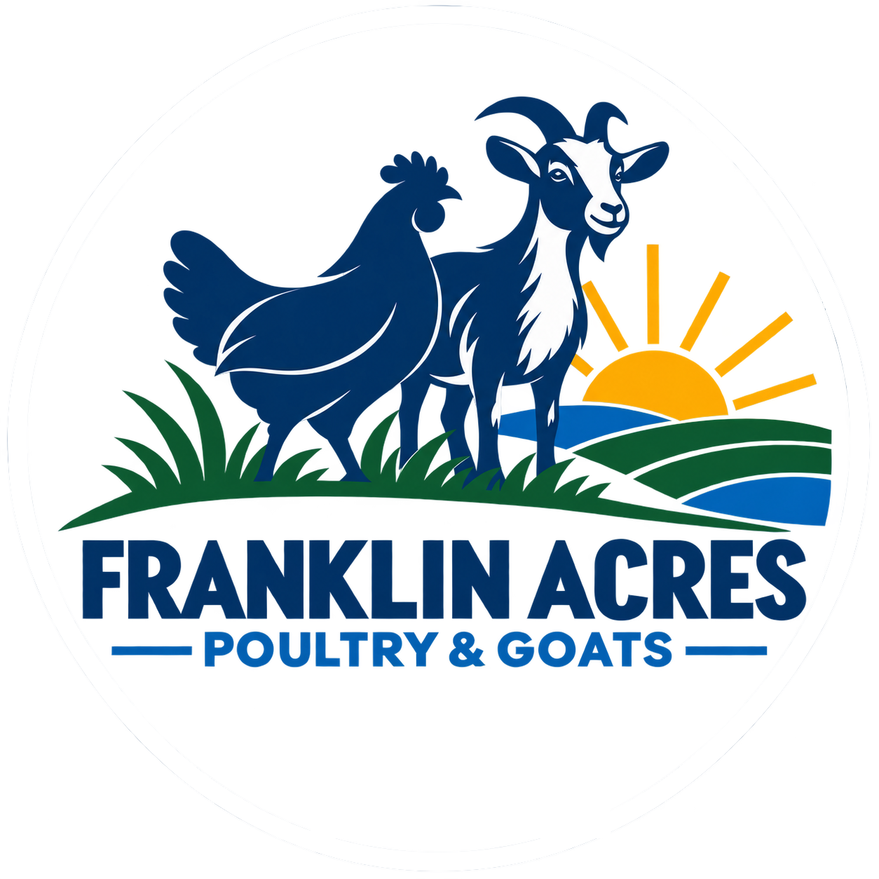 Franklin Acres chicken and goat artwork
